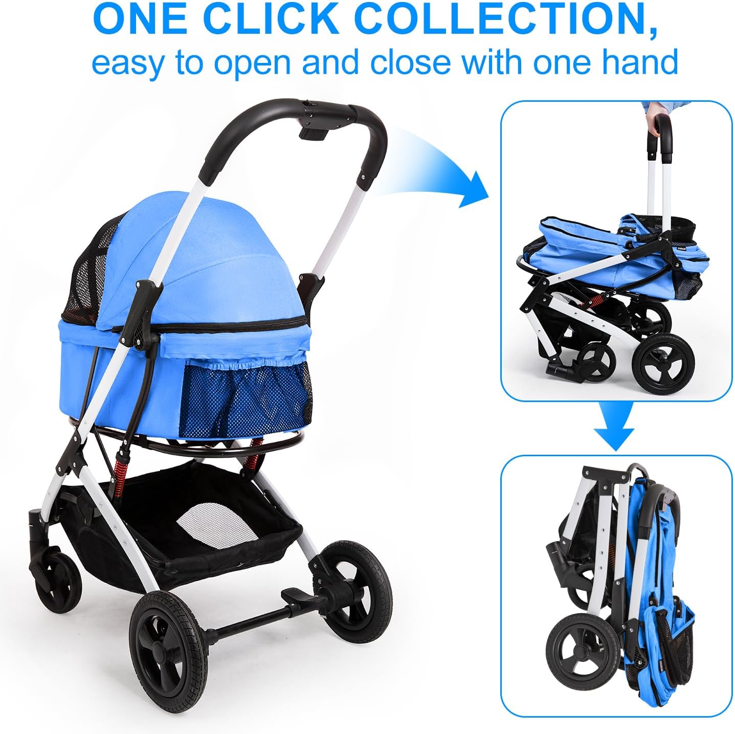 Detalle 2 de Betsocci dog stroller, 44 lb capacity