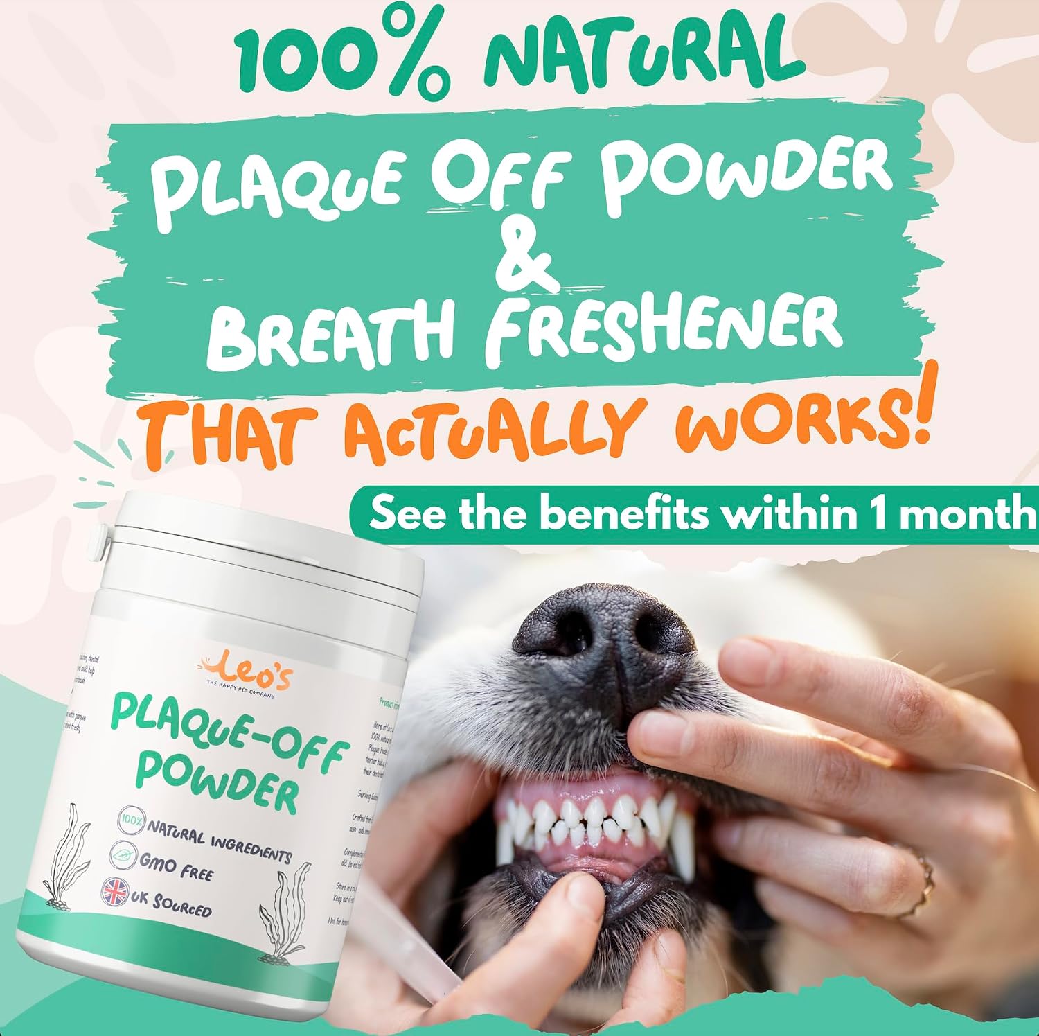 Detalle 2 de LEO's Plaque Off Powder For Dogs & Cats – 200g