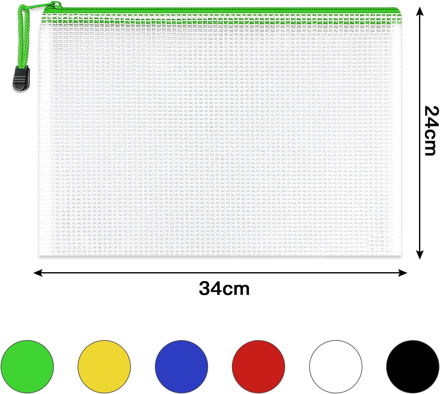Detalle 2 de A4 Plastic Zip Folders 12 Pack
