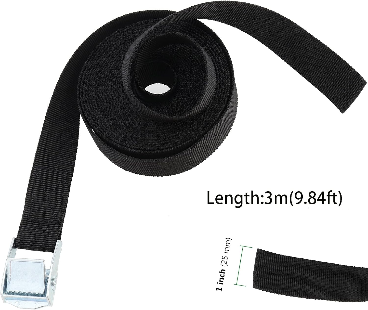 Thumbnail 1 de HAKZEON 3m 25mm cam buckle tie-down straps