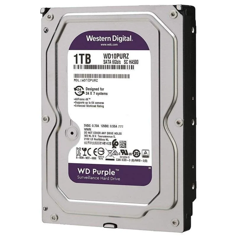 Thumbnail 3 de Western Digital WD Purple 1TB 3.5" SATA3 para videovigilancia 24/7