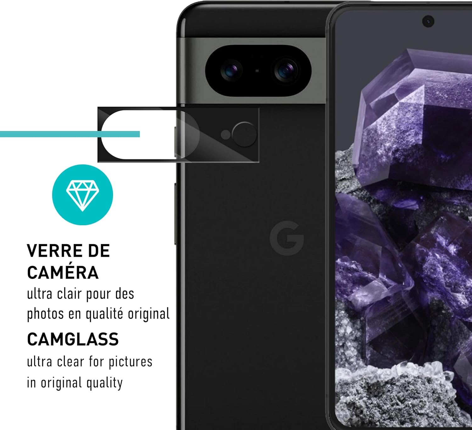Thumbnail 6 de smartect Protecteur d’écran TPU pour Google Pixel 8 (2 + 2 pièces) : écran + caméra, pose sans bulles