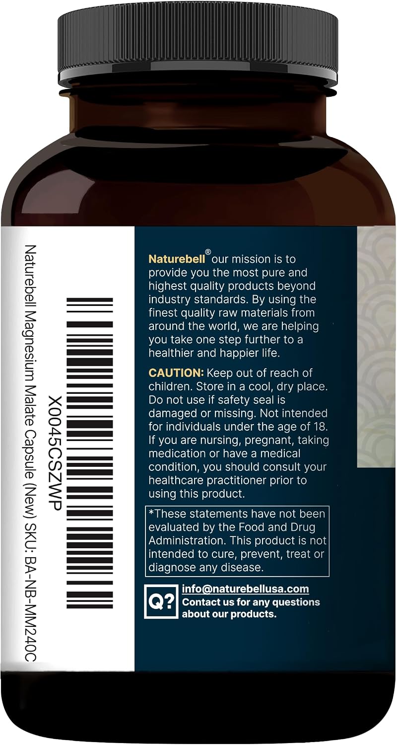 Detalle 2 de NatureBell Magnesium Malate Capsules 1,500 mg