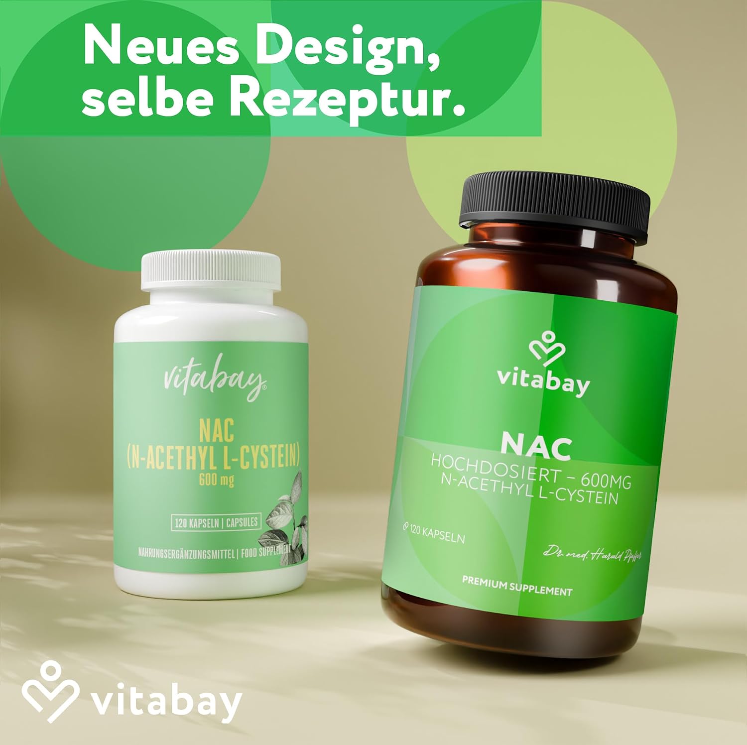 Detalle de Vitabay NAC 600 mg – 120 vegane Kapseln mit N-Acetyl-L-Cystein