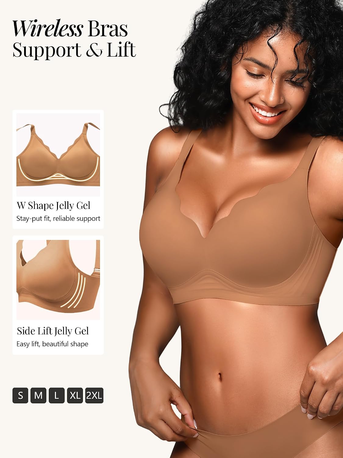 Thumbnail 1 de Cuteio Wireless Jelly Bra, S-2XL