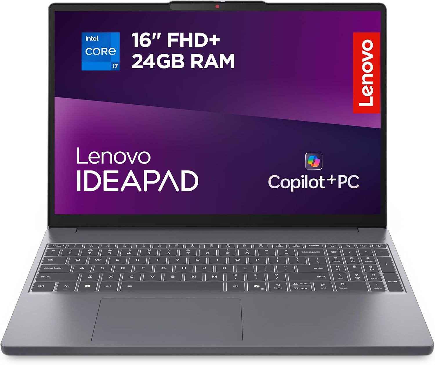 Detalle de Lenovo IdeaPad Slim 3 (16-inch) WUXGA – Intel Core i5-13420H, 16GB RAM, 512GB SSD, Windows 11 Home, Luna Grey