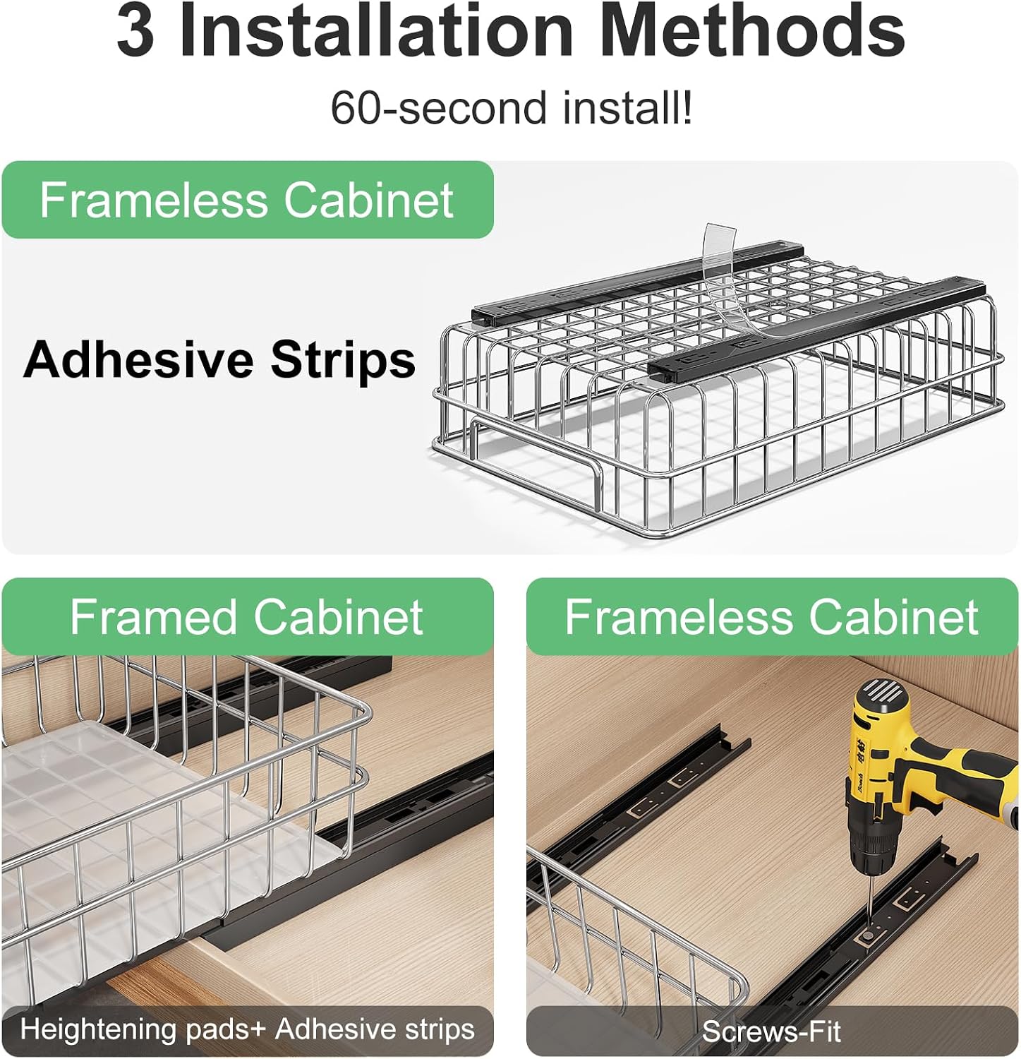 Thumbnail 6 de Pull out Cabinet Organizer 60 lb