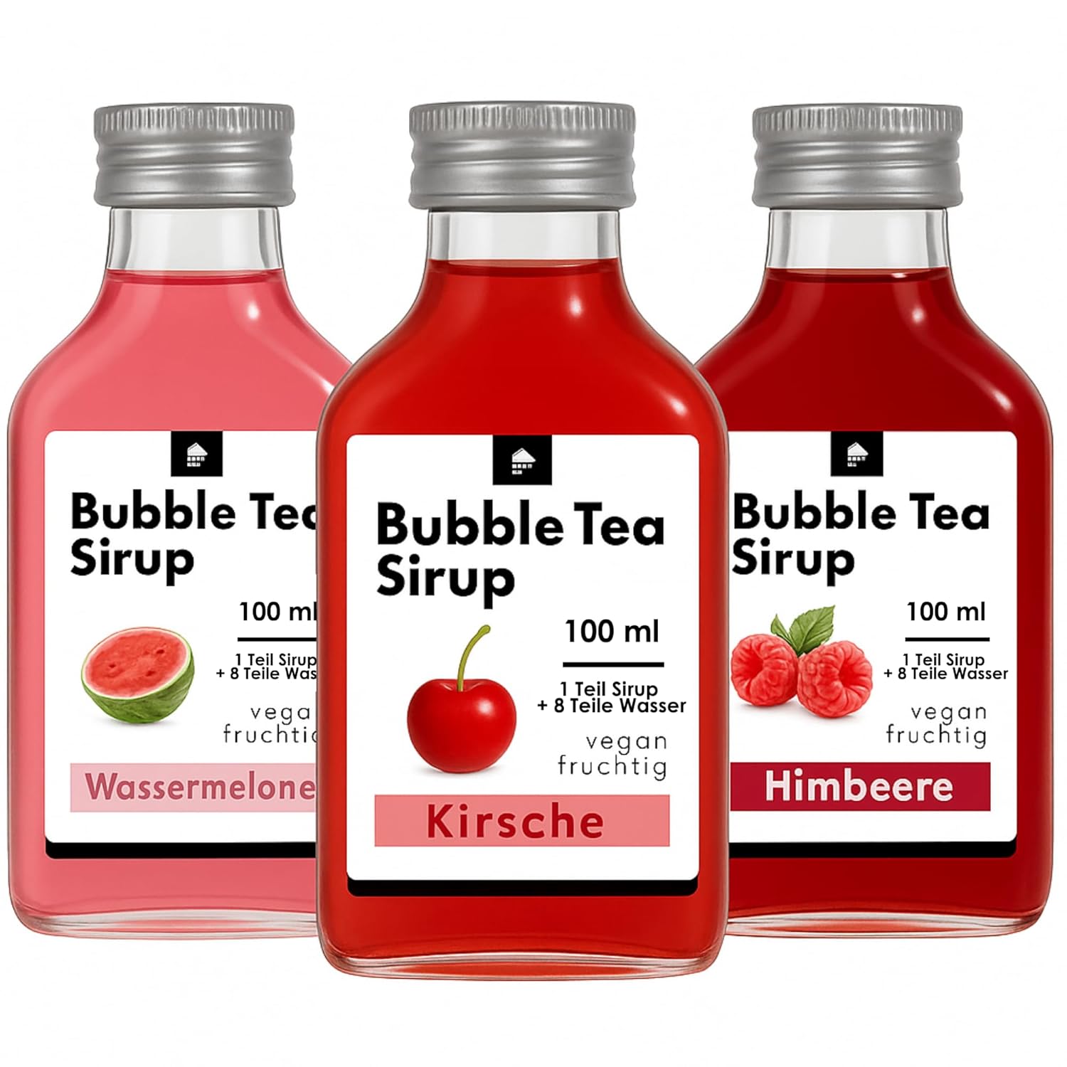 Thumbnail 6 de ONHA Bubble Tea Sirup (3er Pack) – Erdbeer, Apfel & Pfirsich für fruchtige Getränkezubereitungen