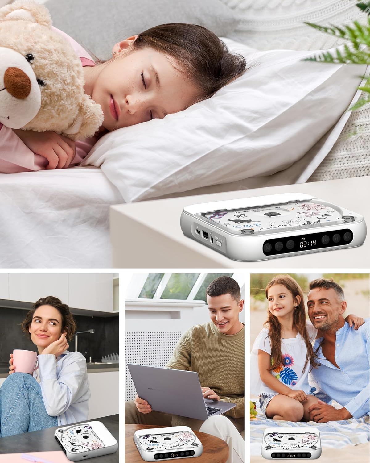 Thumbnail 6 de ENVYCLOUD CD Player Portable 6h