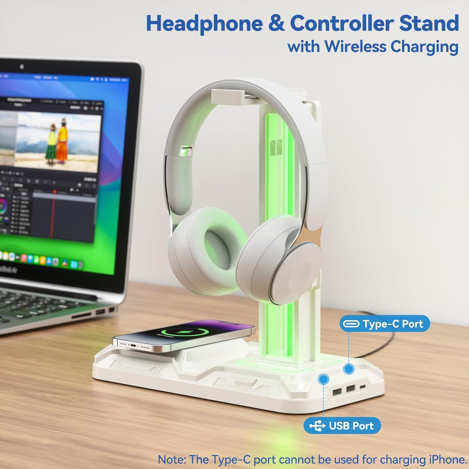 Thumbnail 1 de Gaming Headset Halterung mit Wireless Laden