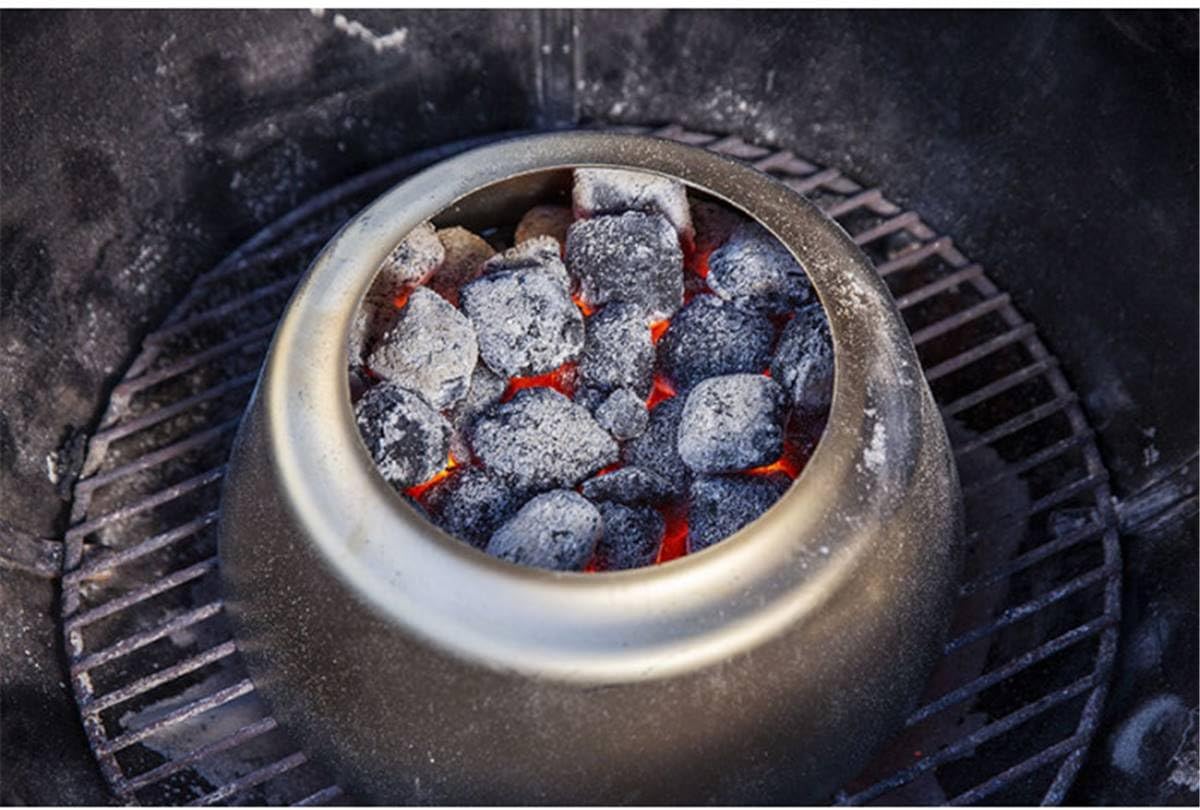 Detalle de Weber 7666 Charcoal Temperature Regulator for Ø 57cm+ Grills, Stainless Steel
