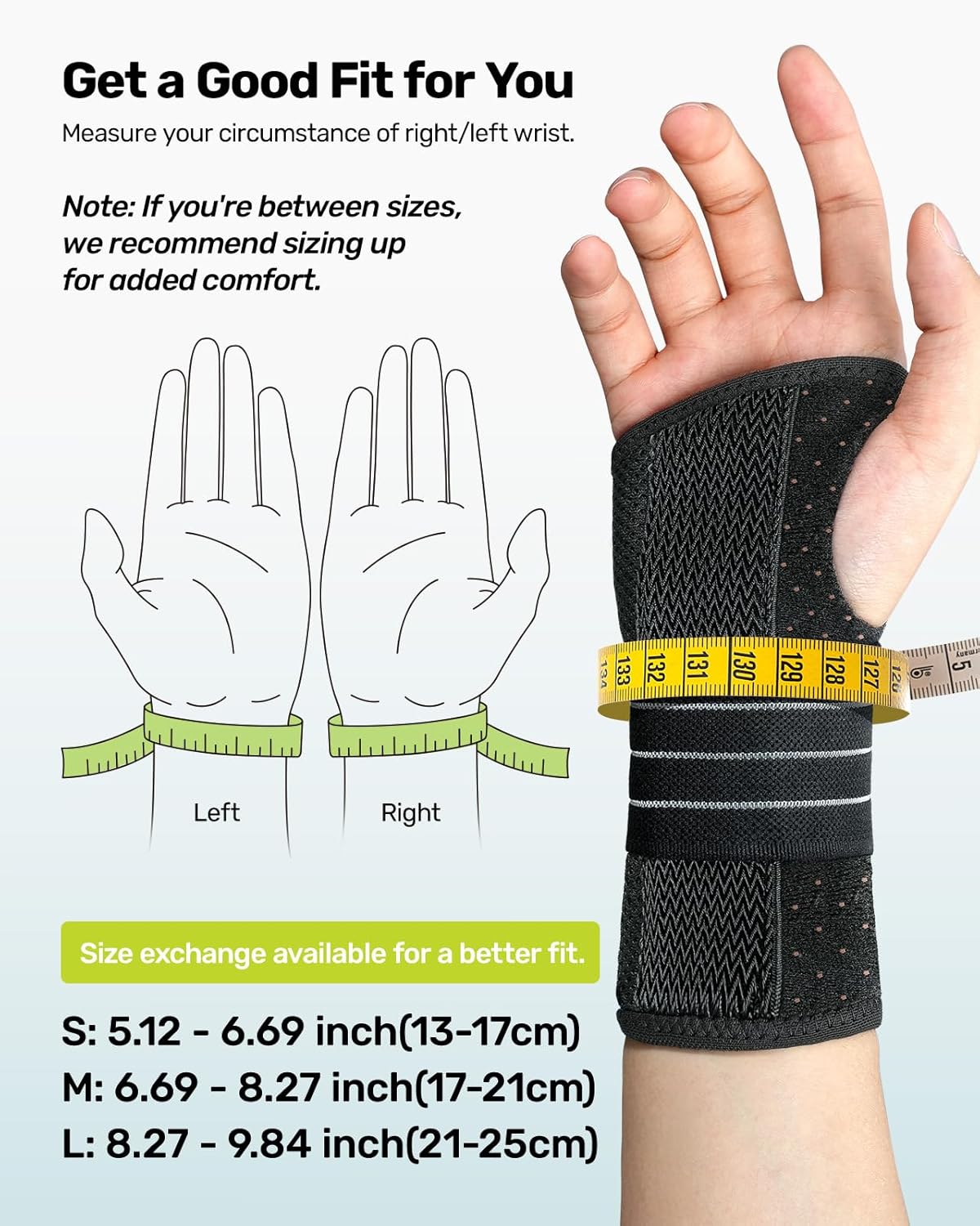 Thumbnail 5 de Rakiie Carpal Tunnel Wrist Brace Large, 3‑splint