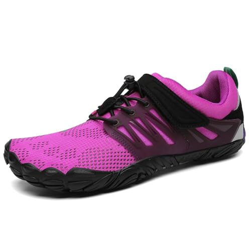 Detalle de SAGUARO Zapatillas Barefoot para Hombre y Mujer (Zapatillas Minimalistas, Zero Drop, Morado, Talla 40) - Trail y Uso Diario