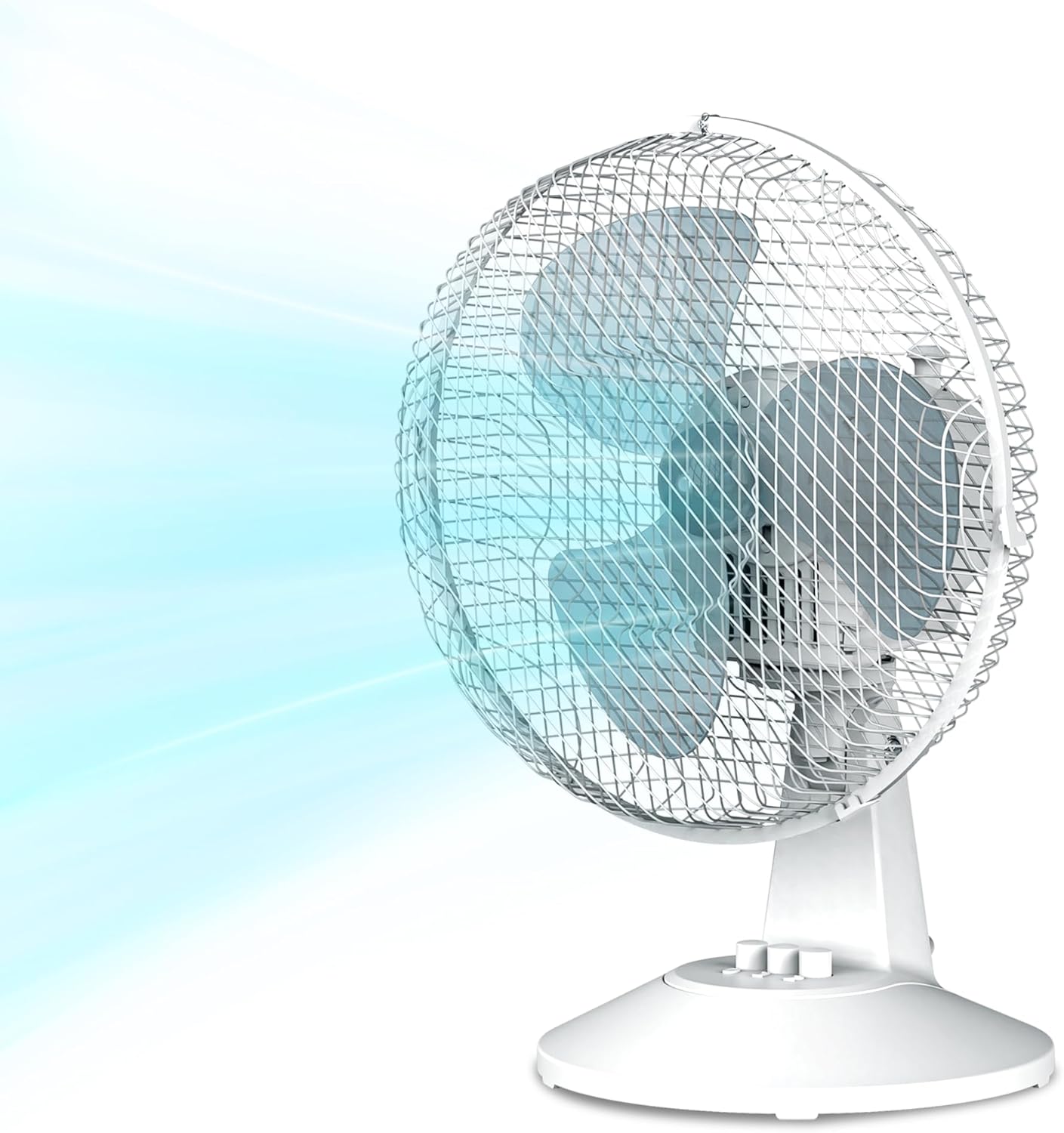 Ventilatore da tavolo COMFEE' CFT23PW00A2 da 23 cm con oscillazione 80° e 2 velocità