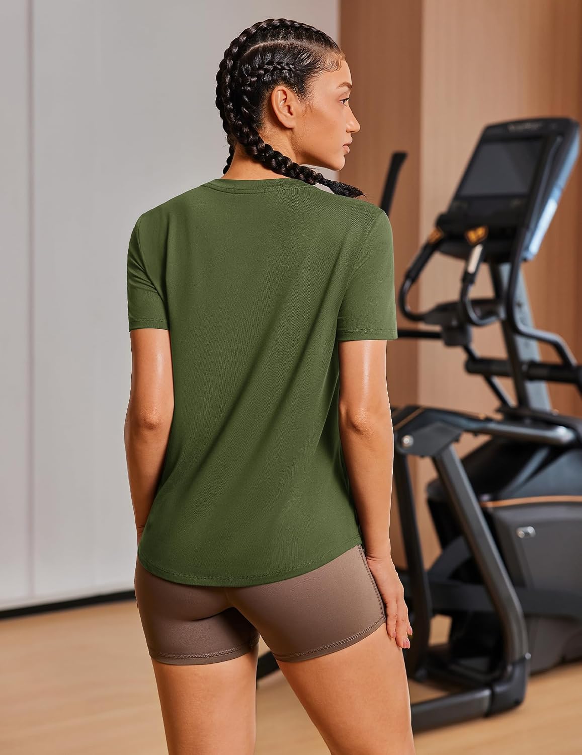 Detalle 2 de PINSPARK Women's Workout Tee, UPF 50+, Quick-Dry Moisture-Wicking Fabric