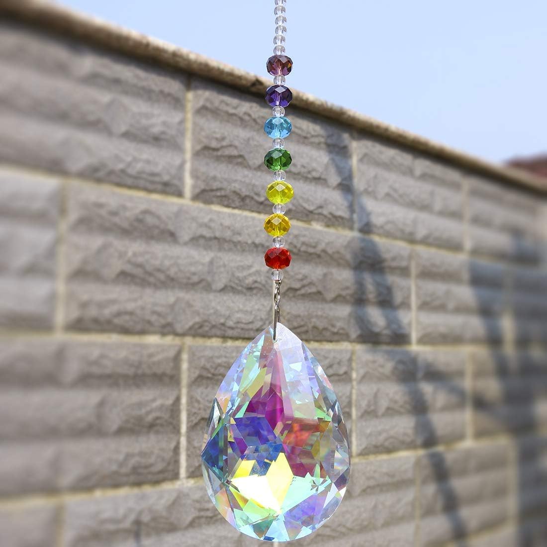 Thumbnail 5 de Bauhinia Chakra Crystal Rainbow Suncatcher 76mm ๐