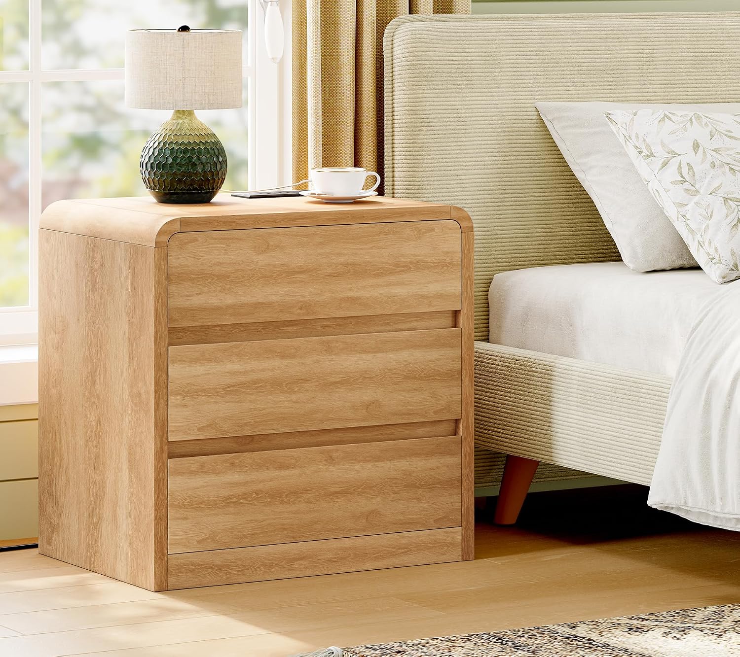 Thumbnail 6 de TEENFON Nightstand Set with 3 Drawers