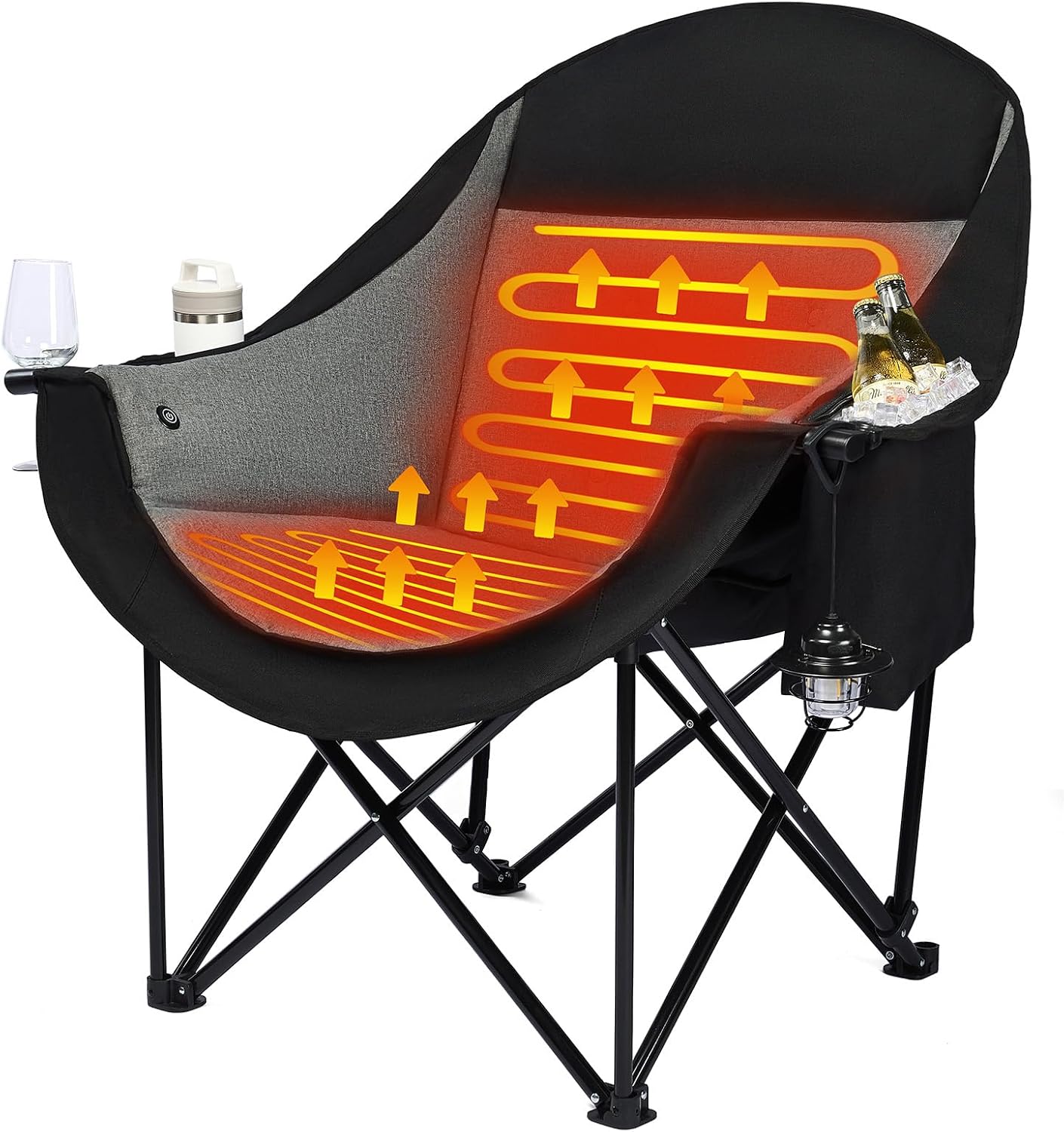 Detalle de DasEpic Heated Camping Chair, 500-lb Capacity