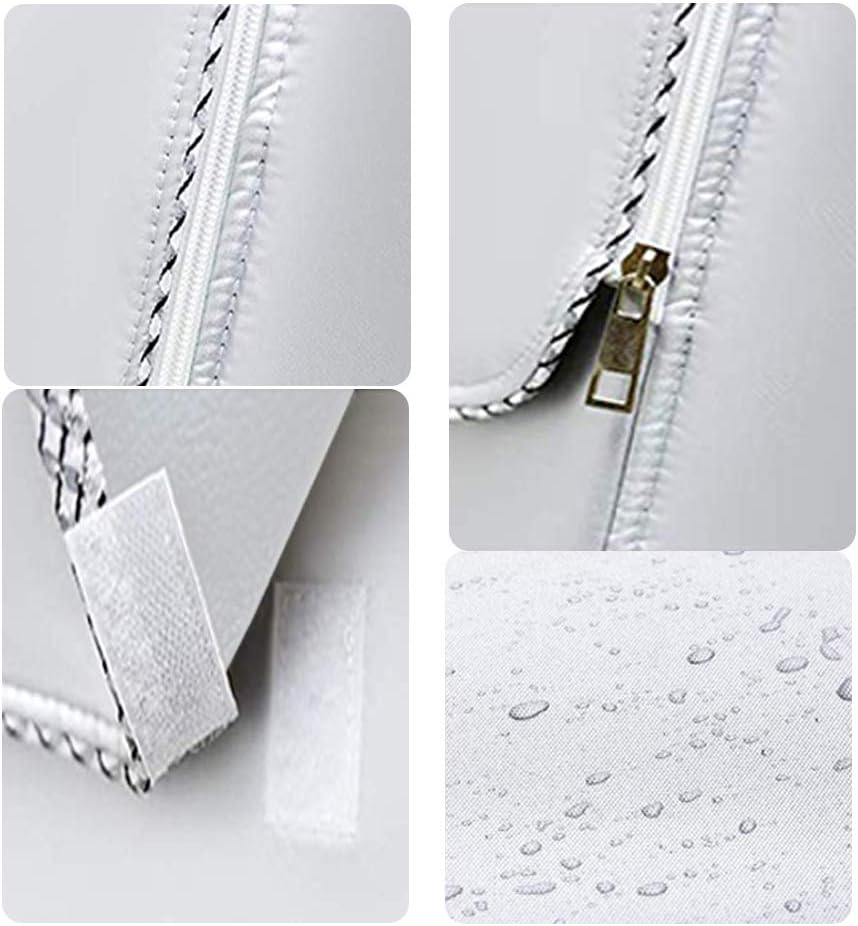 Thumbnail 4 de LEESITEC coprilavatrice da esterno impermeabile con apertura frontale, argento Oxford, XL 60×64×85 cm