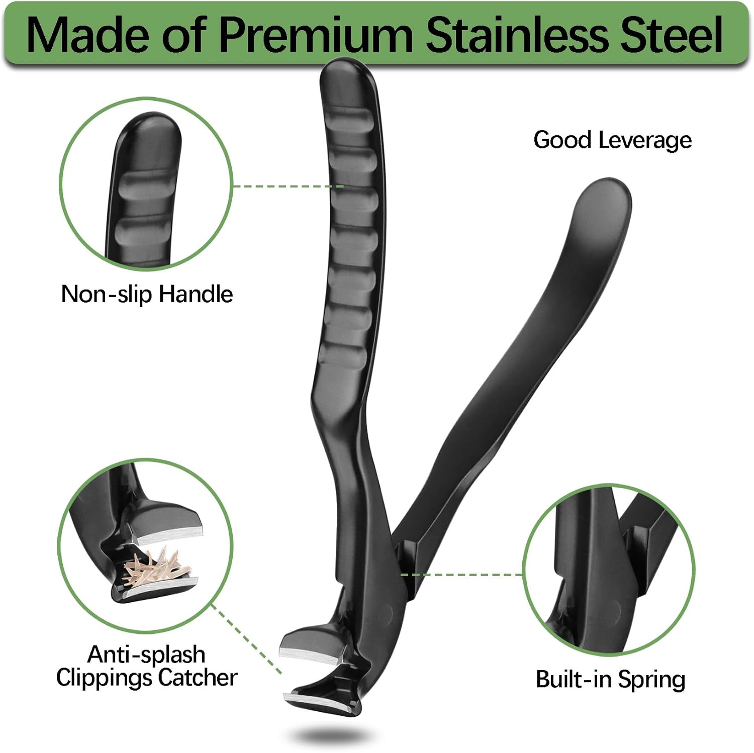 Detalle de VOGARB Long Handled Toenail Clippers for Thick Nails