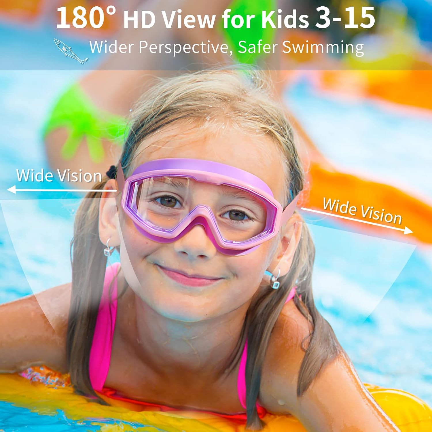 Thumbnail 1 de Water Space kids swim goggles 180°