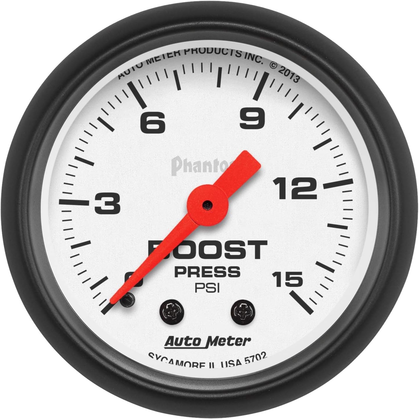 Detalle 2 de Auto Meter Mechanical Boost Gauge, 0-15 PSI