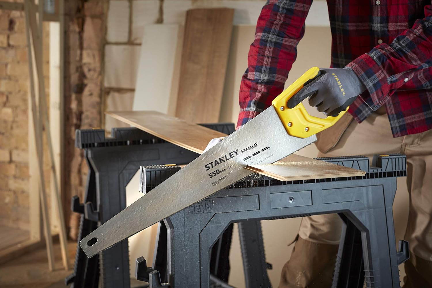 Detalle de STANLEY Sharpcut universalsåg 500 mm, 20 tum och 11 TPI