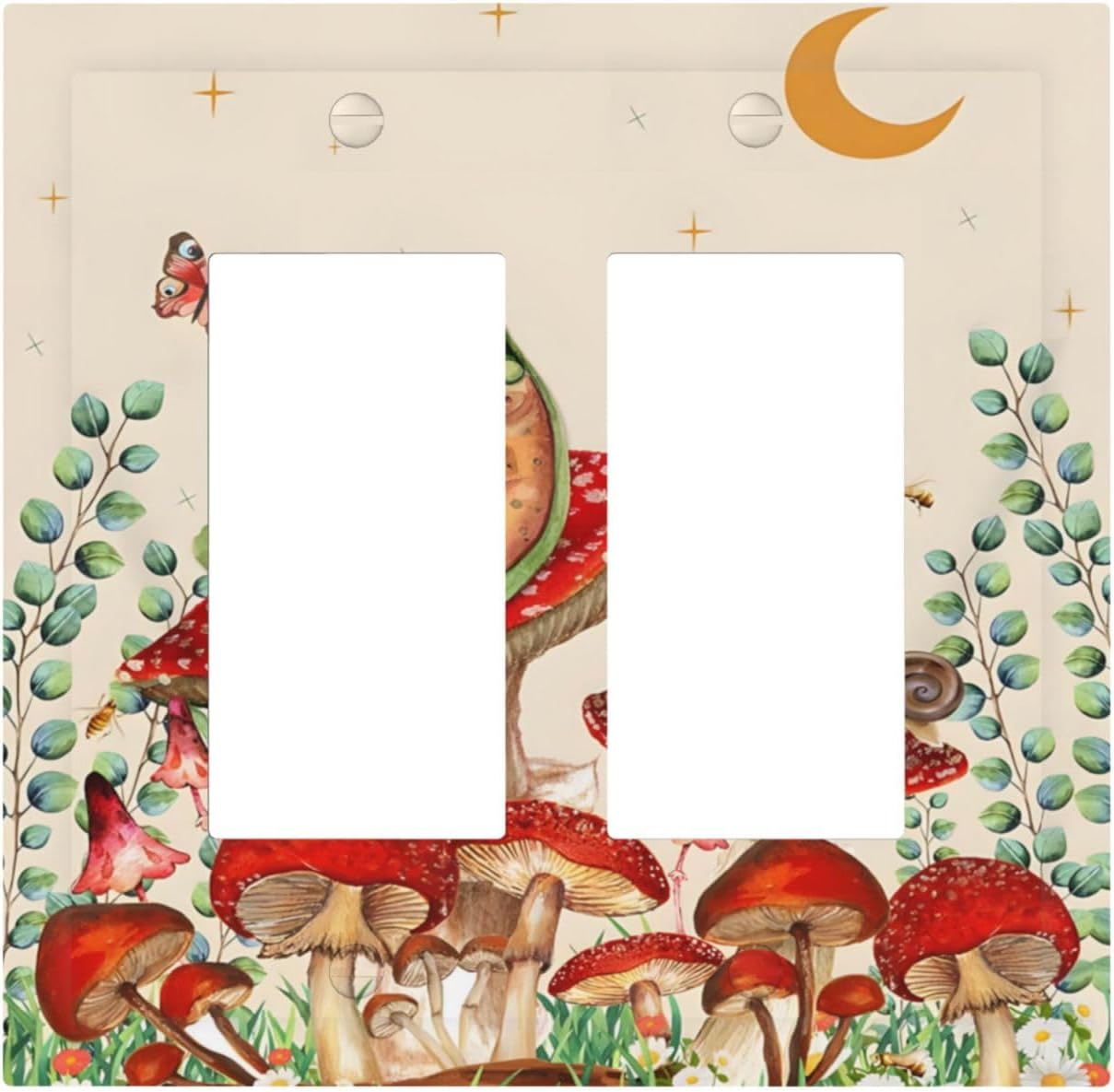 Detalle de 2-Gang Decorative Outlet Cover Plate