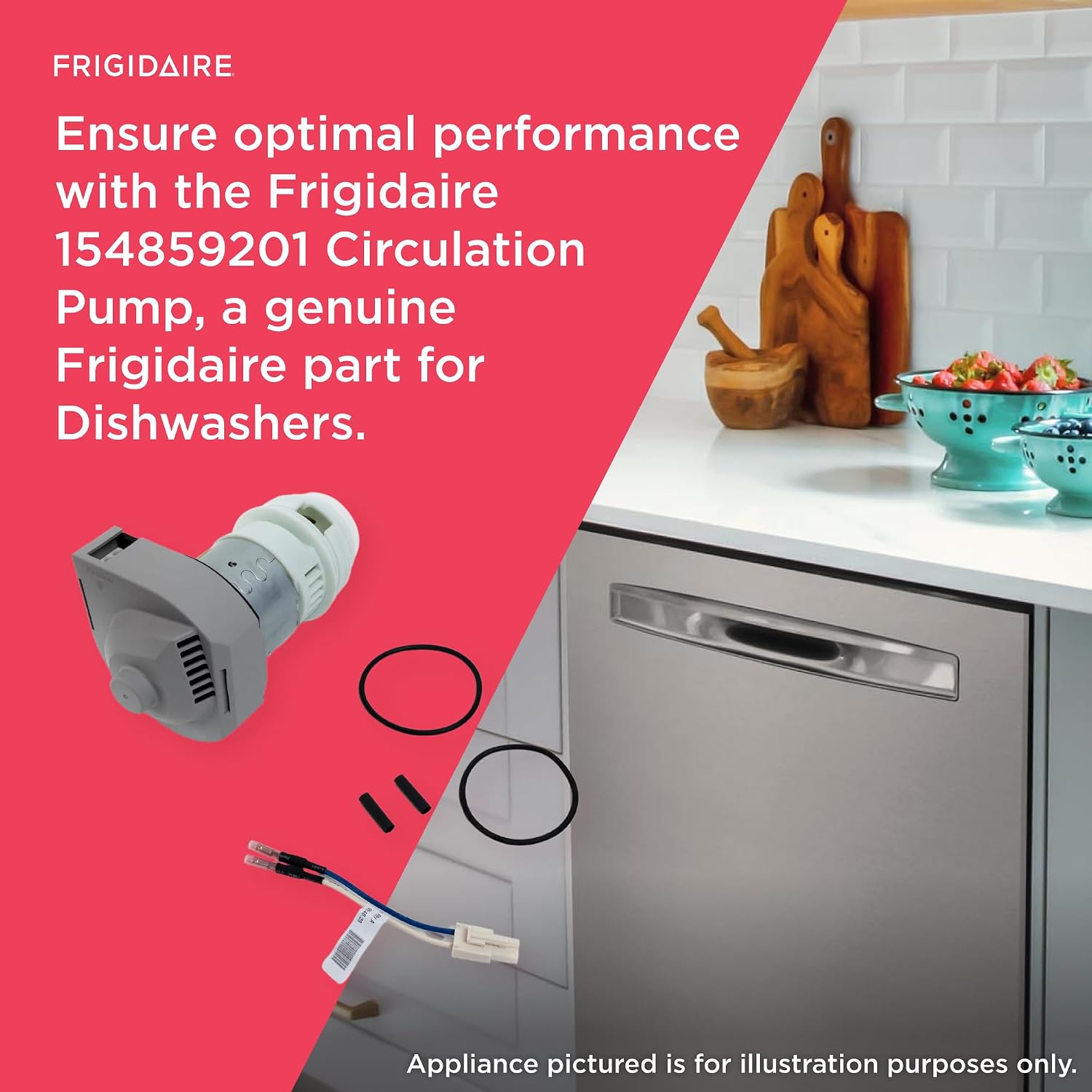 Detalle de Frigidaire Dishwasher Circulation Pump 154859201