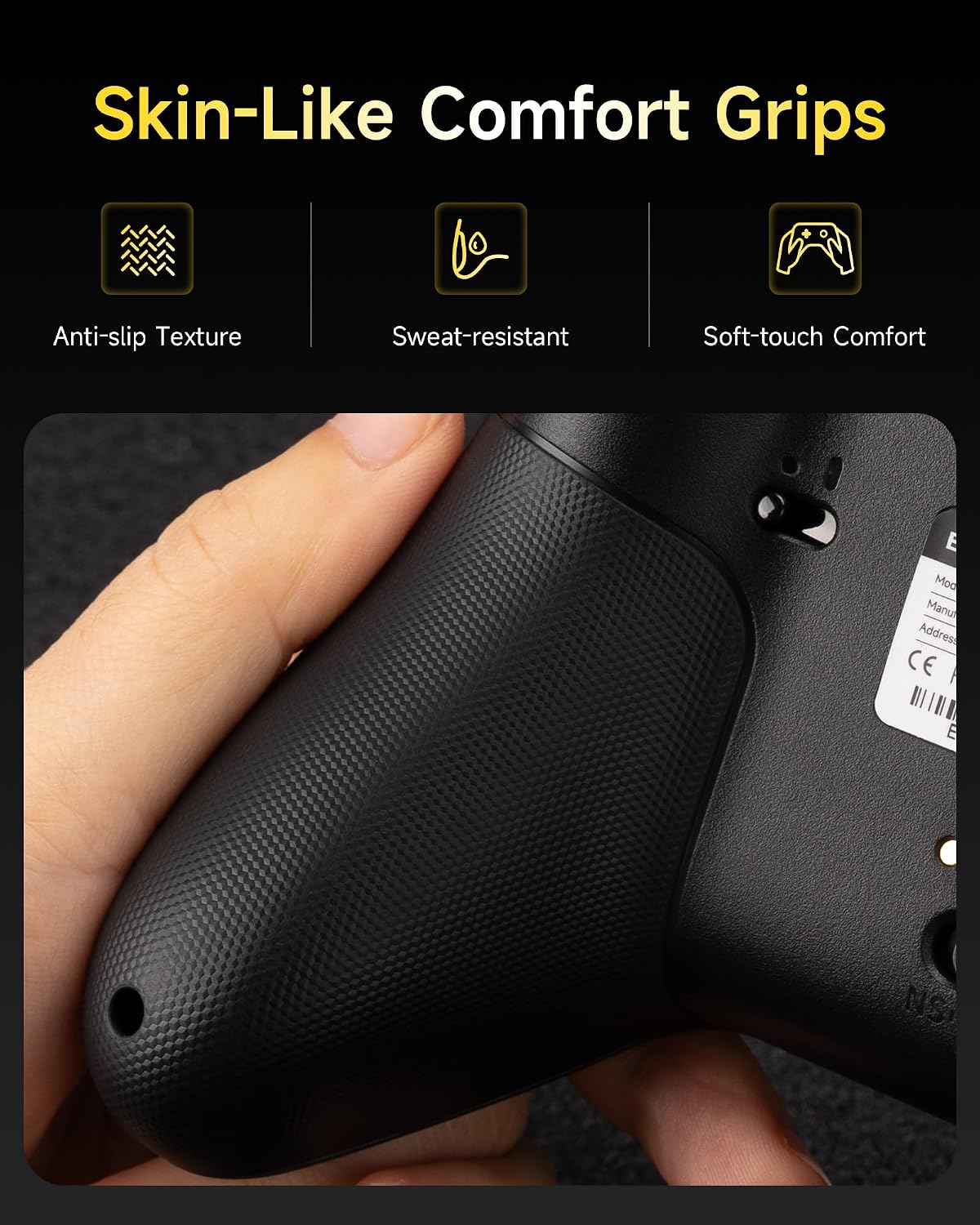 Detalle de EasySMX X05Pro Wireless Controller with Charging Dock – Versatile PC, Switch, Android & iOS Pick