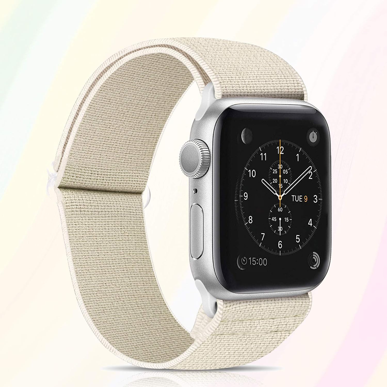 Thumbnail 1 de Ecogbd Elastic Replacement Strap for Apple Watch – 38–49mm, Soft Nylon, No Buckle
