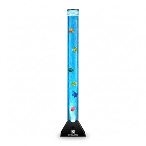 Detalle de Straame 90cm LED Bubble Fish Lamp with Colour Changing LEDs and Black Base