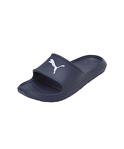 Detalle de PUMA Divecat Adult Unisex Slide V2 Lite Cat PEACOAT-WHITE (40.5): chanclas con plantilla texturizada y EVA moldeada