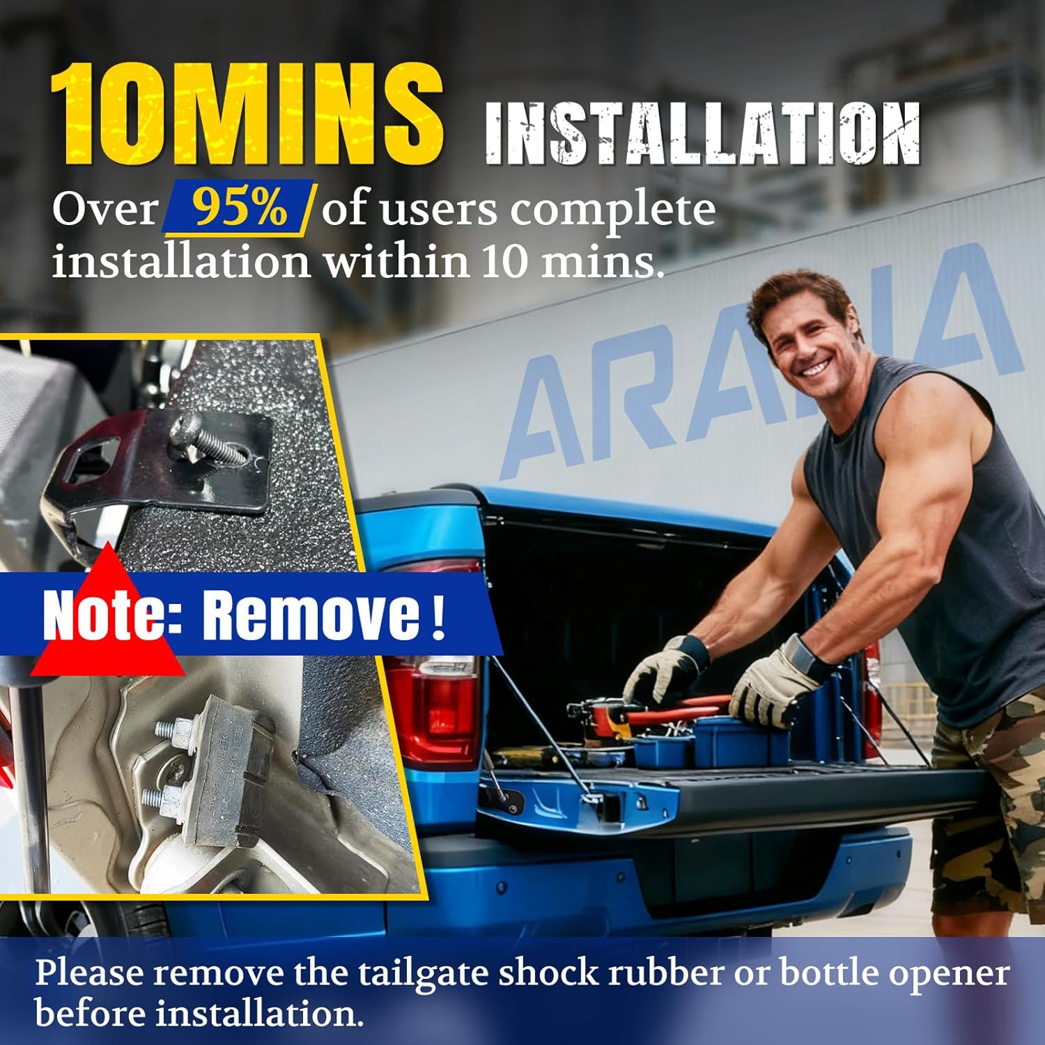 Detalle 2 de ARANA Tailgate Assist 2022-2026