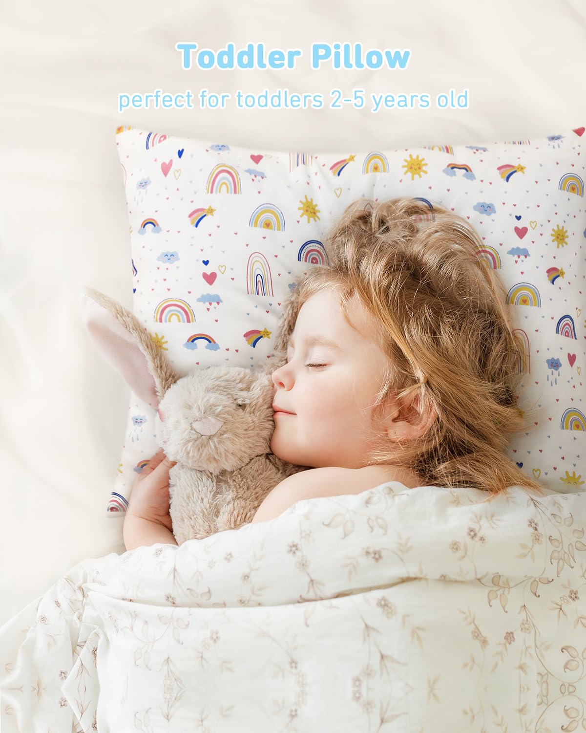 Detalle 2 de Babebay 13 x 18 Toddler Pillow with Cotton Case, Machine Washable