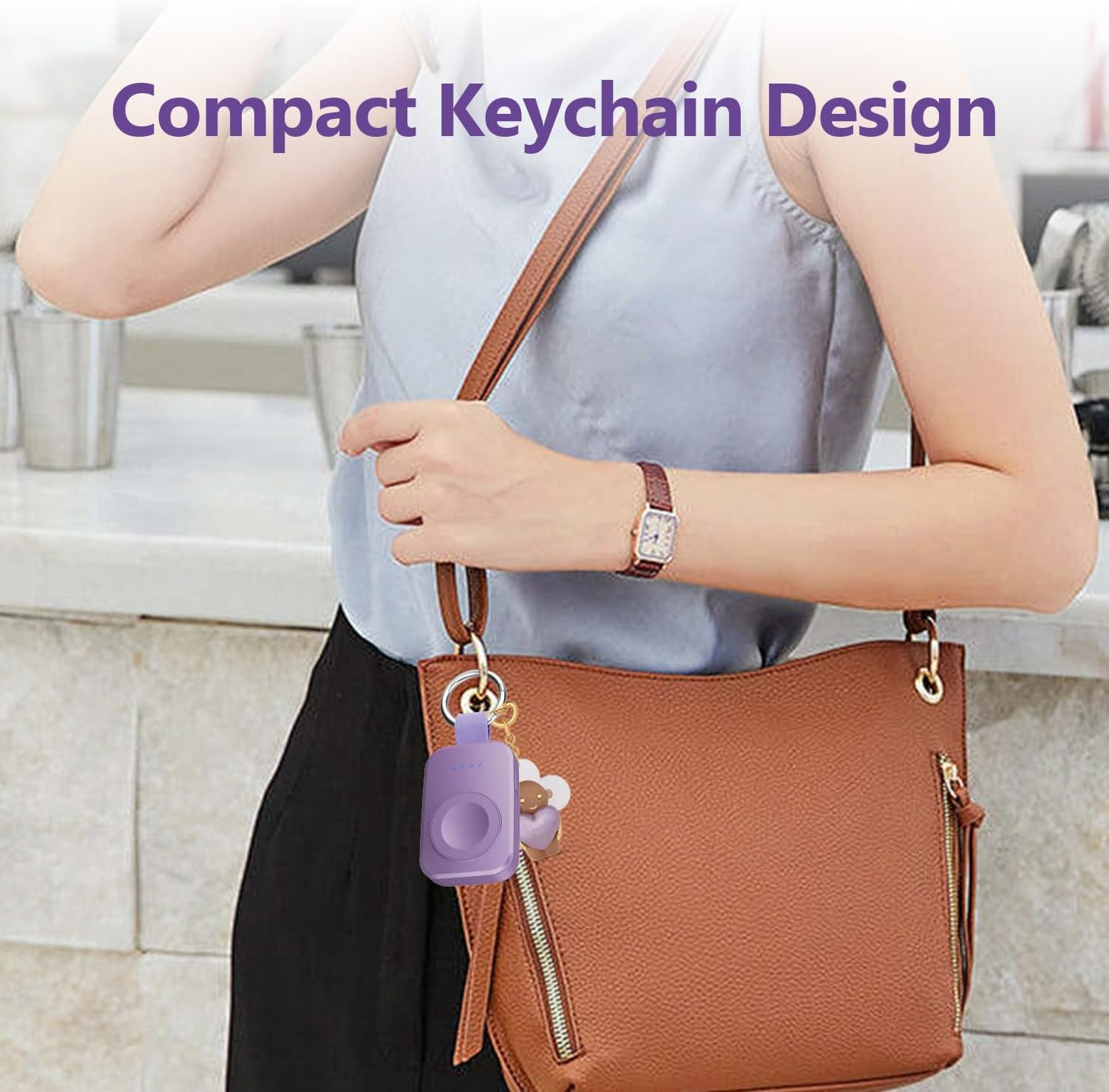 Thumbnail 3 de i.VALUX Portable Wireless Charger Power Bank for Apple Watch (1000mAh) Magnetic Keychain