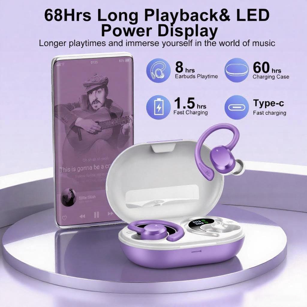 Thumbnail 3 de Cuffie Bluetooth Sport 5.4, 68 ore, IP7