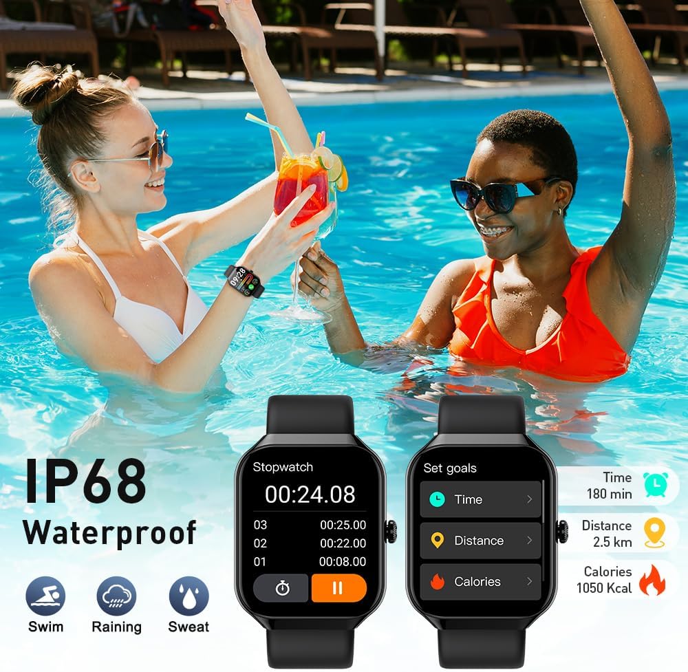 Thumbnail 6 de Smart Watch for Men and Women with 1.96" Display, 115+ Sports Modes and IP68 Water Resistance
