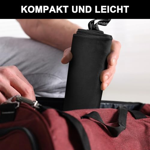 Detalle de Flaveano Mikrofaser Handtuch Schnelltrocknend – Reisehandtuch 3er Set