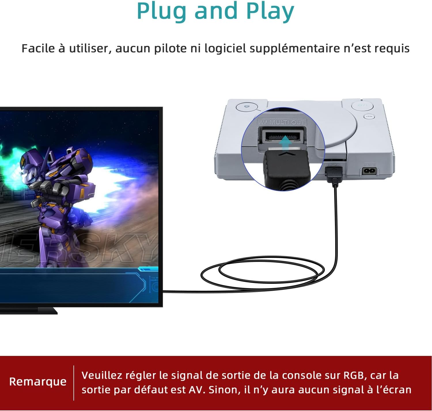 Thumbnail 4 de Mcbazel Câble SCART RGB AV Premium 180 cm