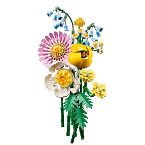 Detalle de LEGO Botanicals Petit Bouquet Ensoleillé – Jeu de Construction Fleurs Artificielles