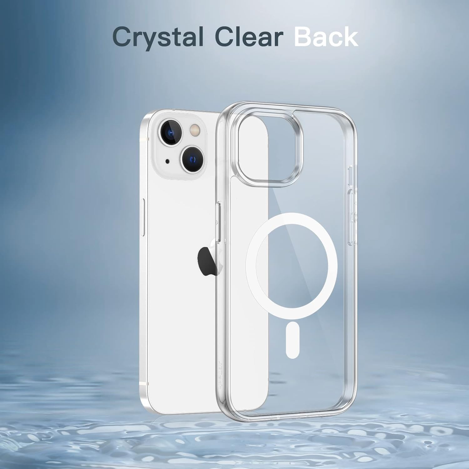 Detalle de JETech Cover Magnetica per iPhone 14 6,1" Trasparente con MagSafe – Protezione antiurto e ricarica wireless