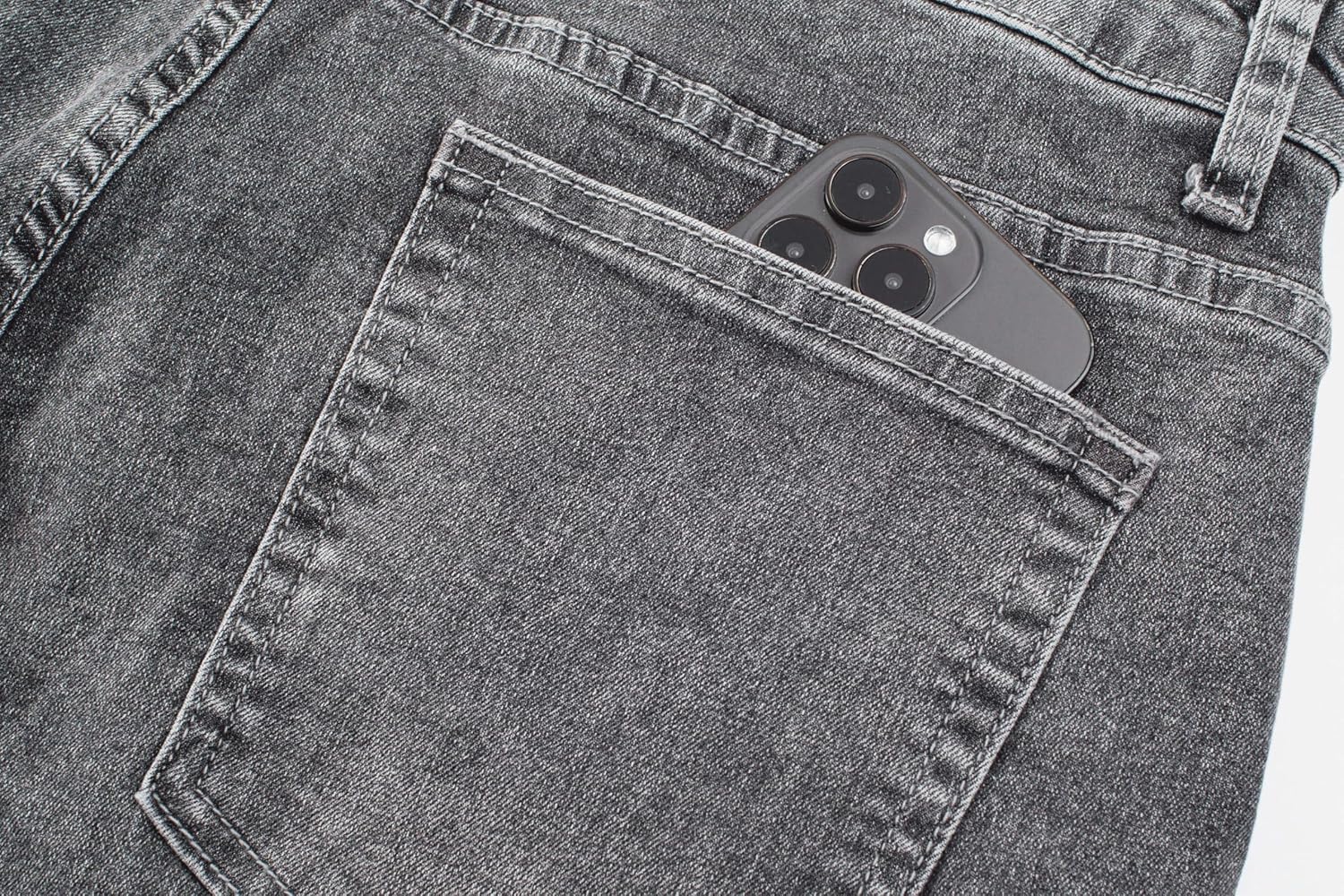 Thumbnail 4 de JMIERR Herren Baggy Jeans aus Baumwolle mit Stretch – Vintage Loose Fit für Streetwear & Freizeit