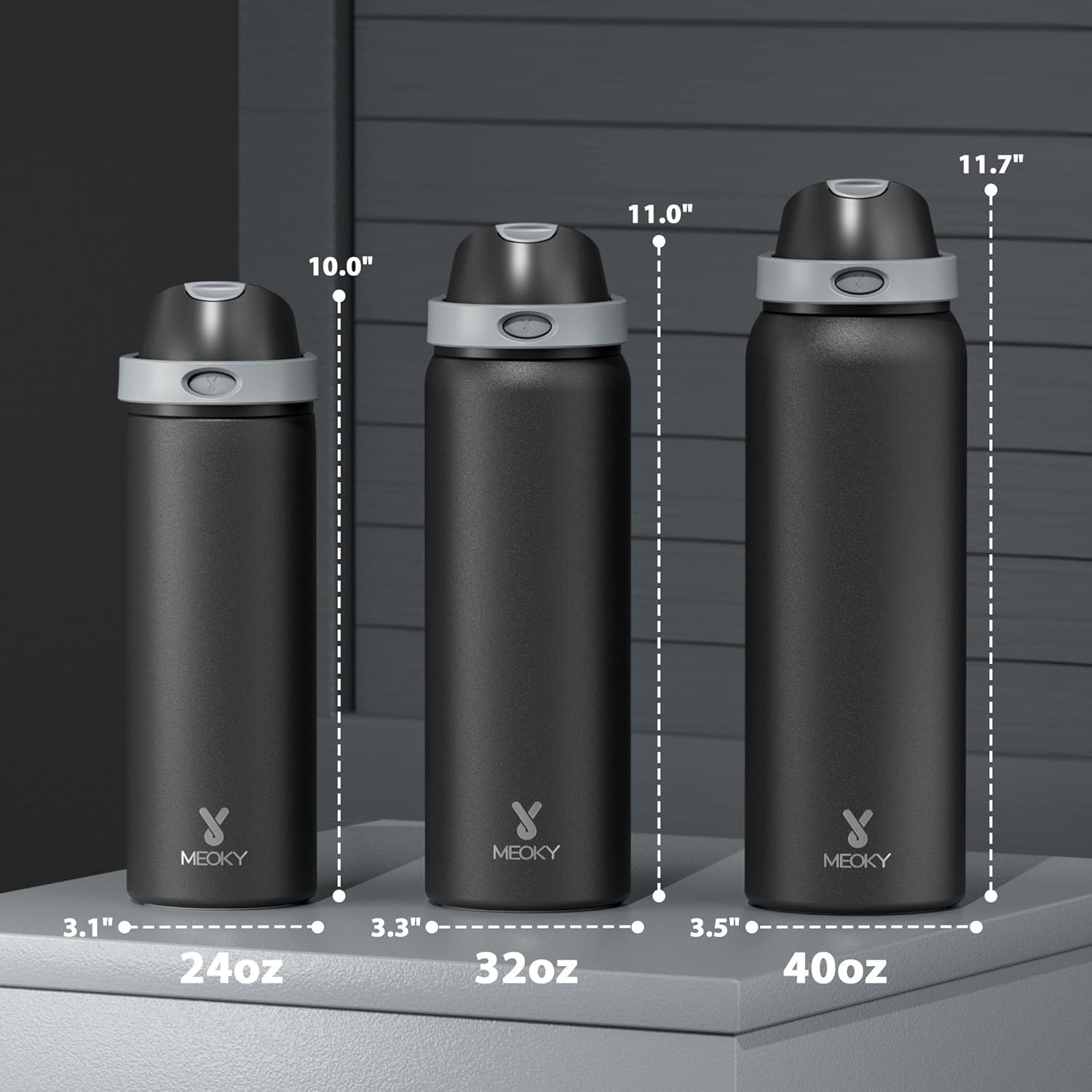 Detalle 1 de Meoky Stainless Steel 24 oz Bottle 🥤
