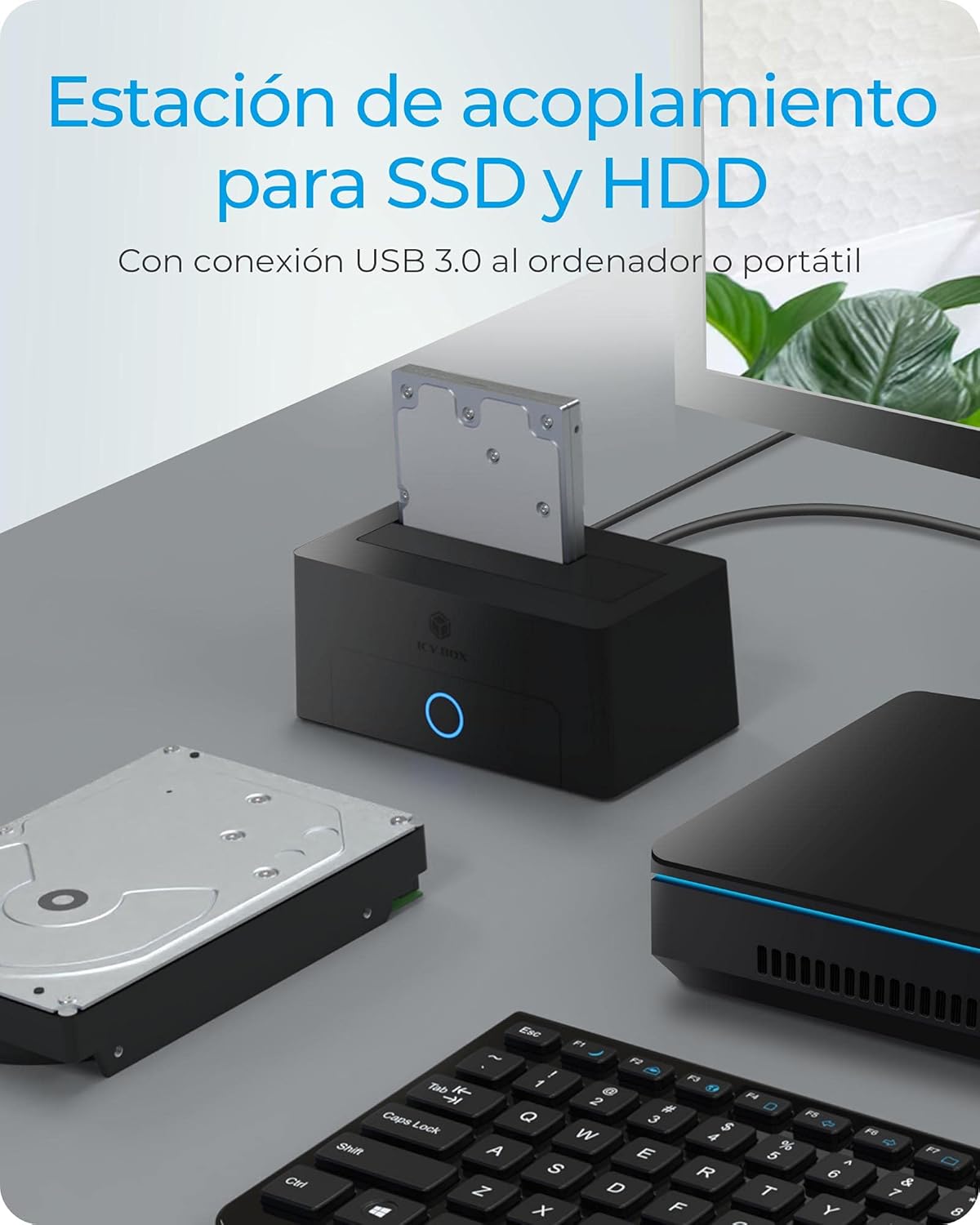 Thumbnail 1 de Icy Box Estación de Acoplamiento USB 3.0 5 Gbit/s