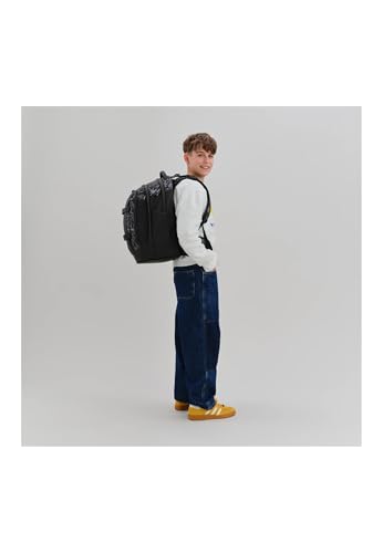Detalle 2 de Satch Schulrucksack Pack Street Ink – Grau: Durchdacht organisiert und ergonomisch