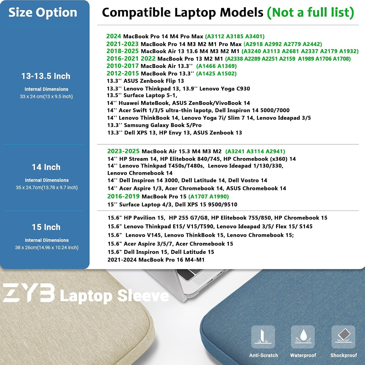 Thumbnail 1 de Laptop sleeve 13 inch ZYB Waterproof