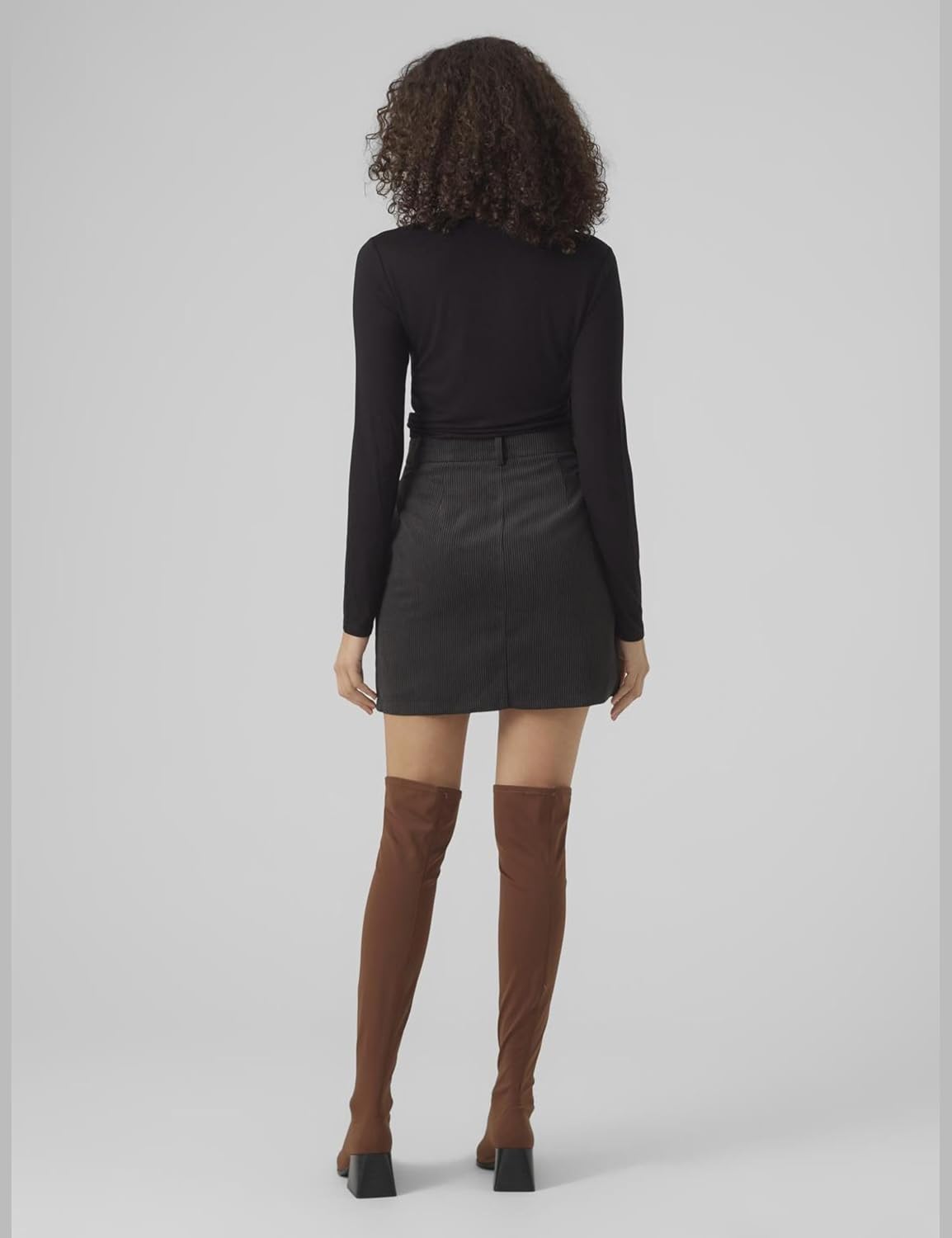 Detalle de VERO MODA Women's Vmalberte Ls Rollneck Top JRS Noos Longsleeve Tee