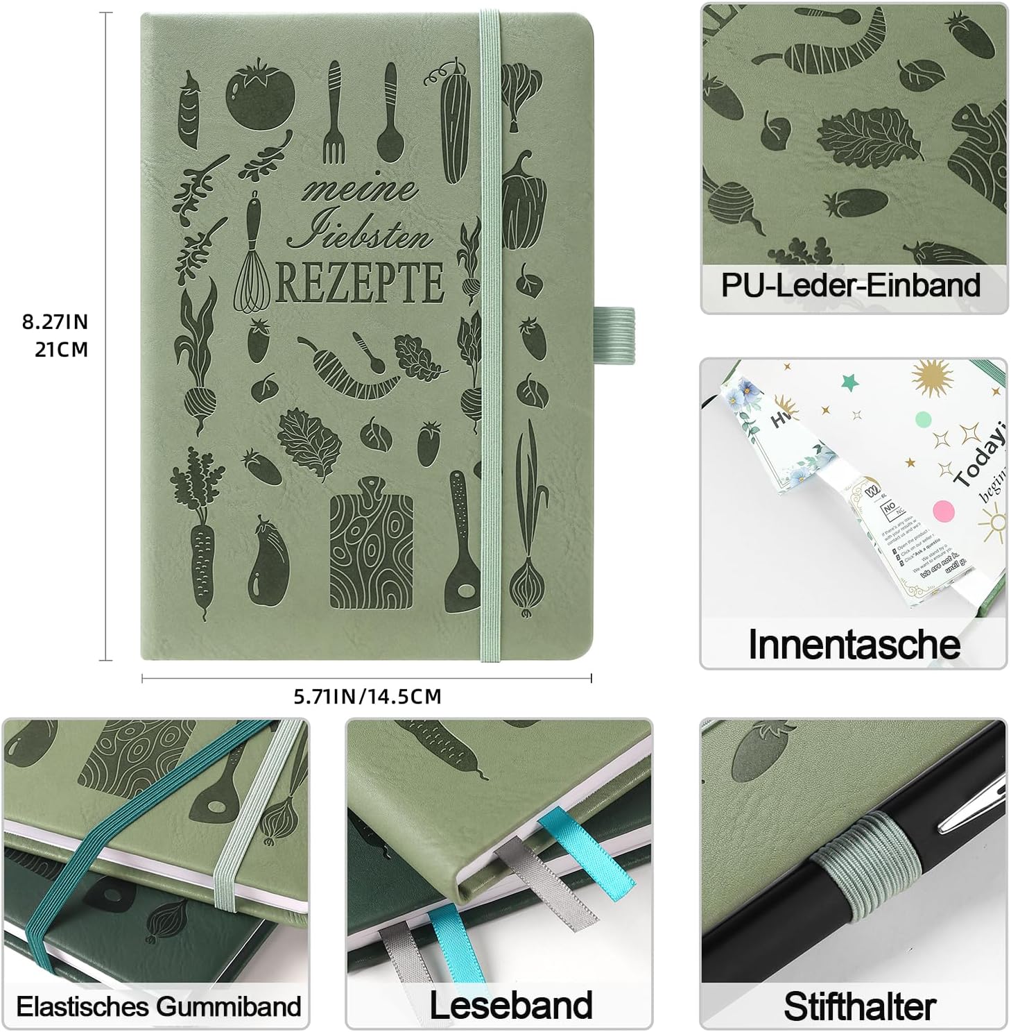 Thumbnail 1 de Rezeptbuch A5 zum Selberschreiben 📖
