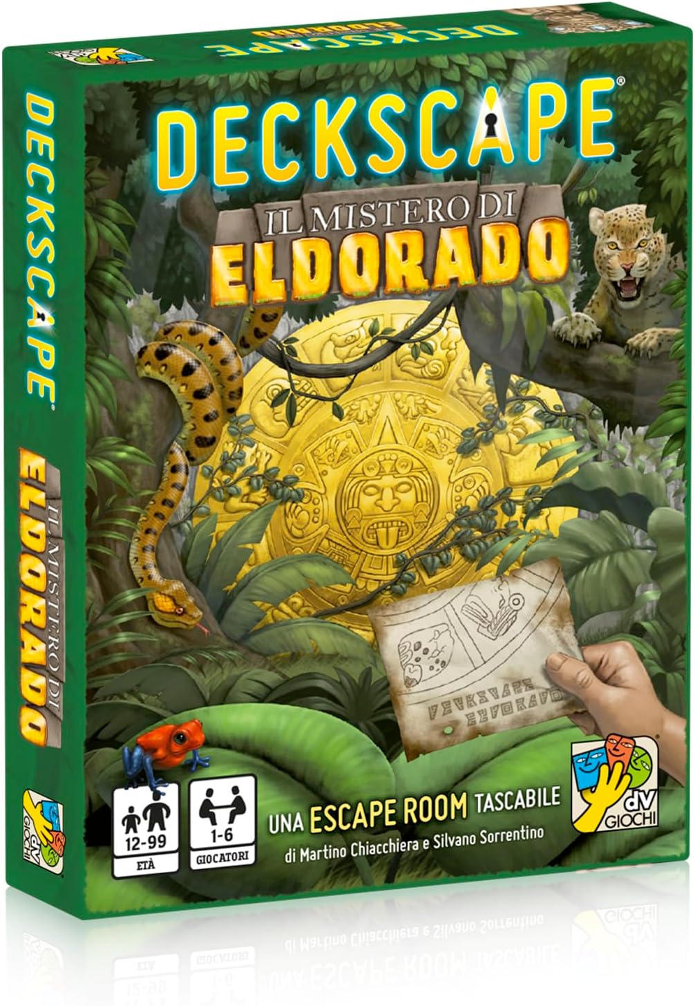 Detalle de Deckscape - Il mistero di Eldorado: escape room da tavolo per 2 o più giocatori, età 12+